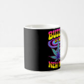 Mug Psychedelic Weed Buzzing In New Year 2026 Funny  (Devant droit)