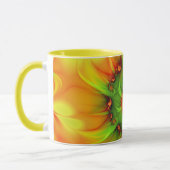 Mug Psychédélique colorée moderne art Abstrait fractal (Gauche)