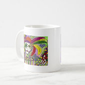 Mug Psychédélique Mardi Gras Plumes Masques Cadeaux Vê (Devant gauche)