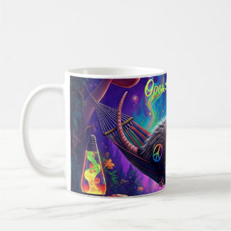 Mug Psychédélique Trippie Hippie Opossum Personnalisé