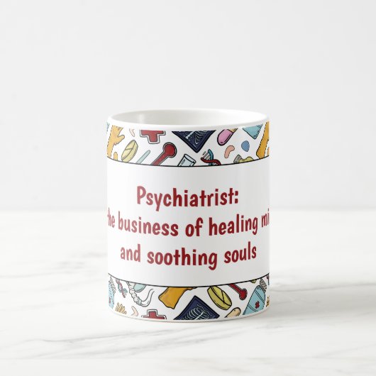 Mug Psychiatrie rétrécir pion médical pun médecin moti (Centre)