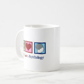 Mug Psychologie de l'amour de la paix (Devant gauche)