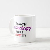 Mug psychologie enseigner & amour (Devant gauche)