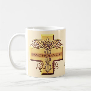 Mug Psychologue Cross Caduceus