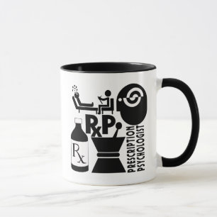Mug Psychologue de prescription de LOGO de RxP