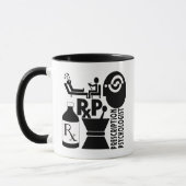 Mug Psychologue de prescription de LOGO de RxP (Gauche)