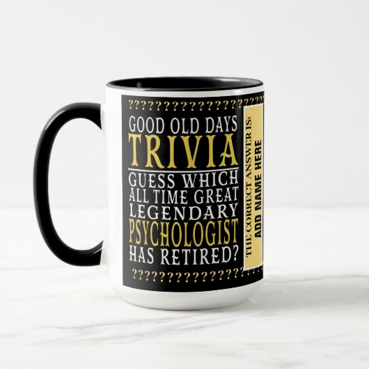 Mug Psychologue Funny Personnalisé Retraité, Retraité (Gauche)