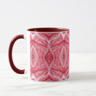 Mug Psychomachia Art abstrait aquarelle rouge clair