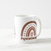 Mug Psychothérapeute Boho Rainbow (Devant droit)
