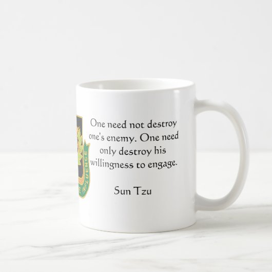 Mug Psyop régimentaire, un n'a pas besoin de détruire (Droite)