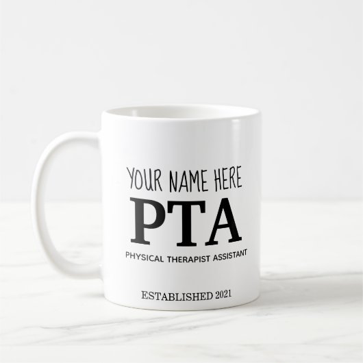 Mug PTA personnalisable (Gauche)