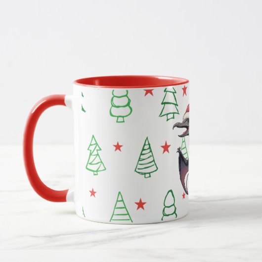 Mug Pterodactyle de Noël (Gauche)