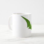Mug Ptérodactyle vert volant (Devant gauche)