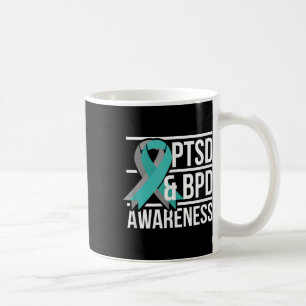 Mug Ptsd &amp ; Sensibilisation Bpd, Ruban Turquoise E