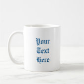 Mug Pub anglais Polka Dot Zebra - Bleu (Gauche)