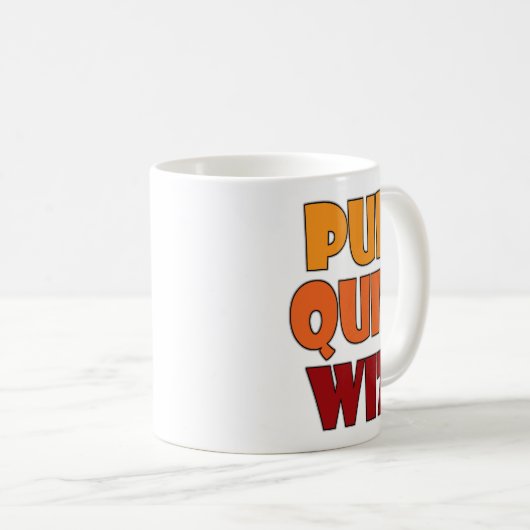 Mug Pub Quiz Wiz Funny Trivia Challenge Design (Devant droit)