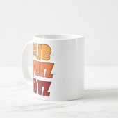 Mug Pub Quiz Wiz Funny Trivia Challenge Design (Devant gauche)