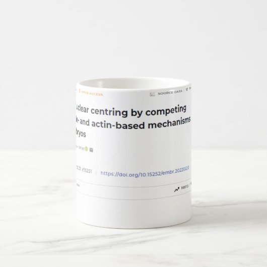 Mug Publication d'un document de recherche sur les don (Centre)