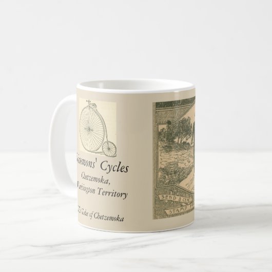 Mug Publicité de recyclage victorienne (Devant gauche)