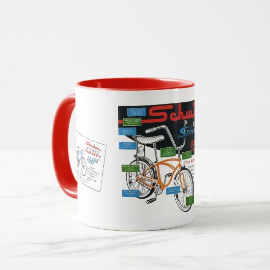 Mug Publicité de vélo vintage (Devant gauche)