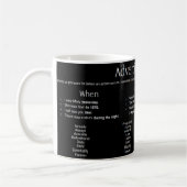 Mug Publicité du temps - Mots (Gauche)