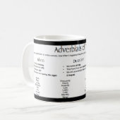 Mug Publicité du temps - Mots (Devant gauche)