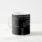 Mug Publicité du temps - Mots (Devant gauche)