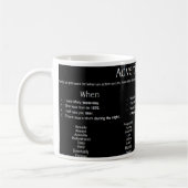 Mug Publicité du temps - Mots (Gauche)