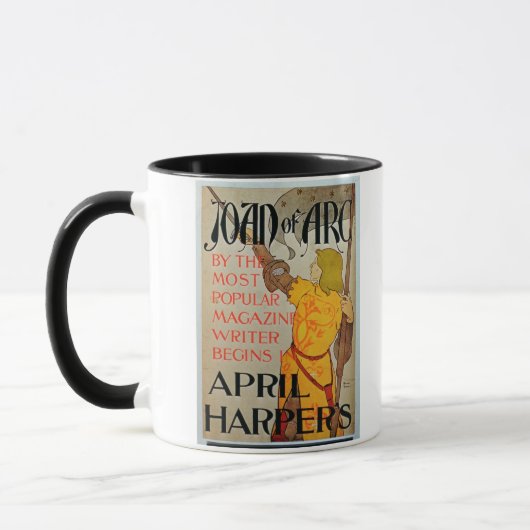 Mug Publicité par affichage harpiste de "Jeanne d'Arc" (Gauche)