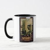 Mug Publicité par affichage la ville de Visby, Suède (Gauche)