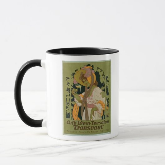 Mug Publicité par affichage "Transvaal" un café, vin (Gauche)