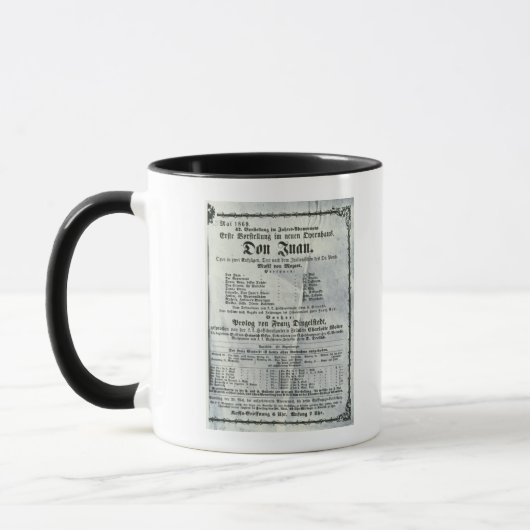 Mug Publicité par affichage une représentation de 'Don (Gauche)