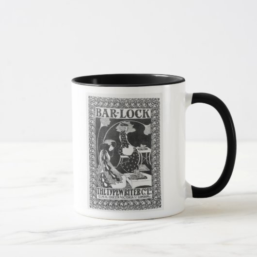 Mug Publicité pour les machines à écrire de (Droite)
