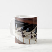 Mug Puces de piano et de chocolat (11oz) (Devant gauche)