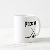 Mug Puck Ouais Hockey (Devant droit)
