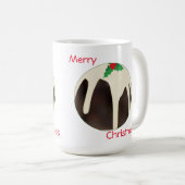 Mug Pudding de Noël aux pelouses, (Devant droit)