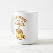 Mug Pudding Mit Gabel Funny Design (Devant gauche)