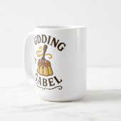 Mug Pudding Mit Gabel Funny Design (Devant gauche)
