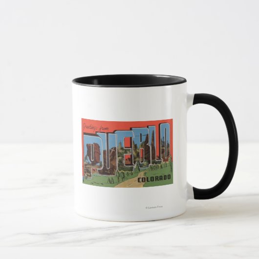 Mug Pueblo, Colorado - Scènes de grandes lettres (Droite)