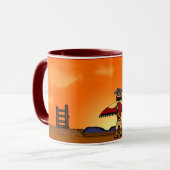 Mug Pueblo de coucher du soleil (Devant gauche)