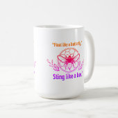 MUG PUER COMME UNE ABEILLE CITATION (Devant droit)