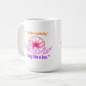 MUG PUER COMME UNE ABEILLE CITATION (Devant gauche)