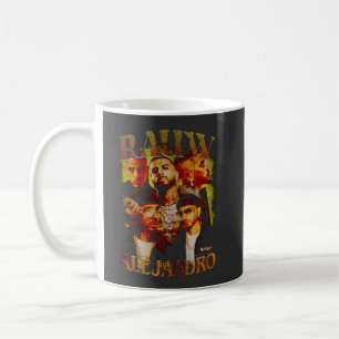 MUG PUERTO RICAN SINGER RAUW ALEJANDRO VINTAGE 90'S RA