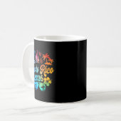 Mug Puerto Rico 2026 Vacation Beach Tie Dye Trip Summe (Devant gauche)
