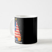 Mug Puerto Rico Flag Tree Lights Christmas Pajamas -co (Devant gauche)