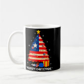 Mug Puerto Rico Flag Tree Lights Christmas Pajamas -co (Gauche)