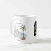 Mug Puerto Vallarta Christmas | Personalized Photo (Devant gauche)