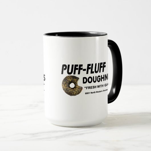 Mug Puff-Fluff Doughnut, Chicago (Devant droit)