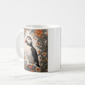 Mug Puffin Atlantique William Morris Inspiré Floral (Devant gauche)