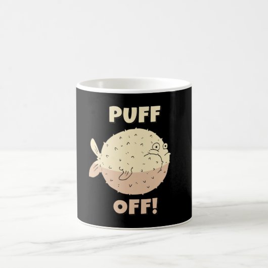 Mug Puffin Au Large De Puffer Fish Sea (Centre)